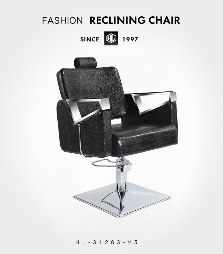 black salon chair