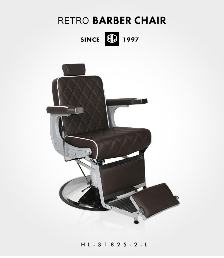 chrome barber chair